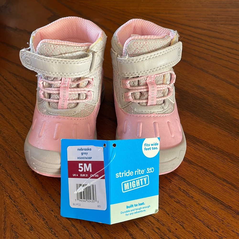 Stride Rite toddler girl boots size 5 NWT